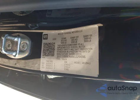 2022 Chevrolet Colorado 2Wd Short Box Wt z USA, uszkodzony, nr VIN 1GCGSBEN4N1329696